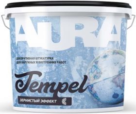 Декоративная Штукатурка Зернистая Aura Dekor Tempel 7кг для Внутренних и Наружных Работ / Аура.