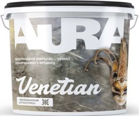 Декоративная Штукатурка Венецианская Aura Dekor Venetian 4кг с Эффектом Полированного Мрамора / Аура.