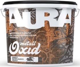 Декоративное Покрытие Aura Dekor Oxid Metall 4кг для Создания Реалистичного Эффекта Ржавчины / Аура.