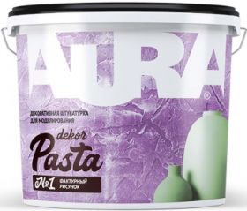 Декоративная Штукатурка Aura Dekor Pasta 8кг для Моделирования, Белая / Аура.