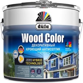 Декоративный Кроющий Антисептик Dufa Wood Color 8.1л Бесцветный по Древесине, Полуматовый для Внутренних и Наружных Работ / Дюфа Вуд Колор.