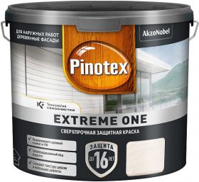 Краска по Дереву Pinotex Extreme One 9л Акриловая, Сверхпрочная с Эффектом Самоочистки / Пинотекс Экстрим.