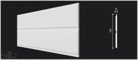 Панель Decor-Dizayn DD921 Белая Лепнина Д3000хВ220хТ10 / Декор Дизайн.