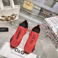 Текстильные кроссовки Dolce Gabbana Sorrento красные