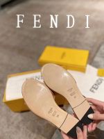 Шлепанцы FENDI коричневые