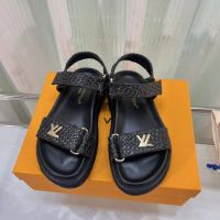 Босоножки LOUIS VUITTON PREMIUM черные