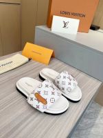 Шлепанцы LOUIS VUITTON PREMIUM белые