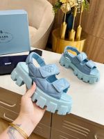 Босоножки PRADA PREMIUM голубые