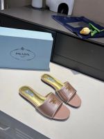 Шлепанцы PRADA PREMIUM розовые