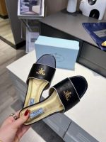 Шлепанцы PRADA PREMIUM черные