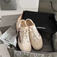 Текстильные кеды Balenciaga PARIS бежевые