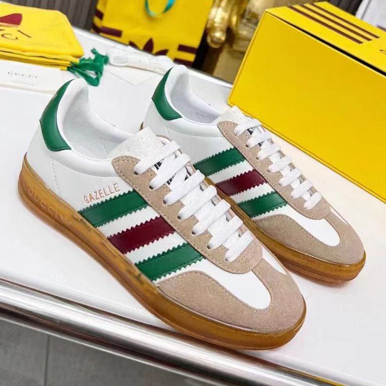 Кроссовки Adidas Gucci Gazellle белые