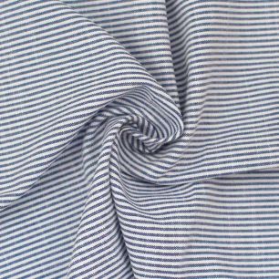 Хлопок фактурный тонкий - Мелкая Полоска,синий 50х37
