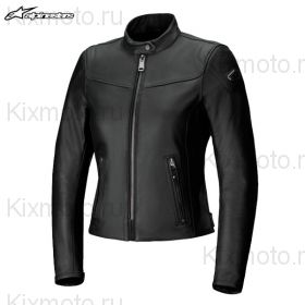 Мотокуртка кожаная женская Alpinestars Tory, Черная