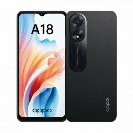 OPPO A18 4/128 ГБ, Dual nano SIM, черный RU