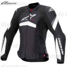 Мотокуртка женская Alpinestars Stella T-GP Plus R V4, Черно-белая