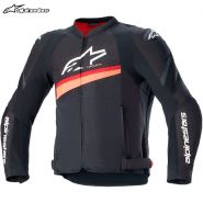 Мотокуртка Alpinestars T-GP Plus R V4 Airflow, Черно-неоново-красная