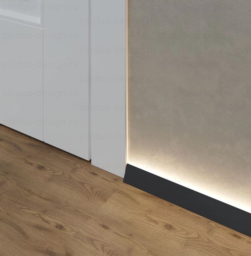 Микроплинтус угловой Light Laconistiq чёрный