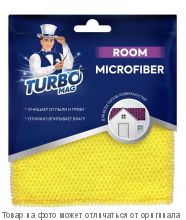 TURBOMAG ROOM.Салфетка антипыль микрофибра 250г/м2 30*30см 1шт/40