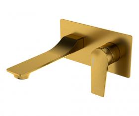 Встраиваемый смеситель для раковины WasserKRAFT Aisch 5530, золото