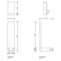 Держатель запасного рулона туалетной бумаги Decor Walther Contract 0650200/0650260 схема 2