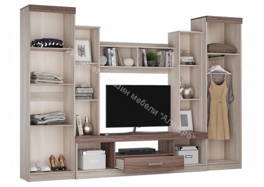 Гостиная «Атлантида 2Б» Шимо светлый – Шимо тёмный