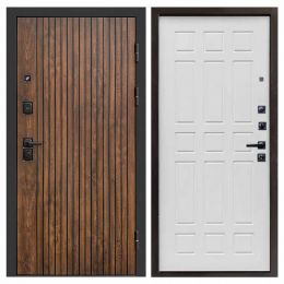 Входная дверь Termo-door Твист Спарта белое дерево Металлическая