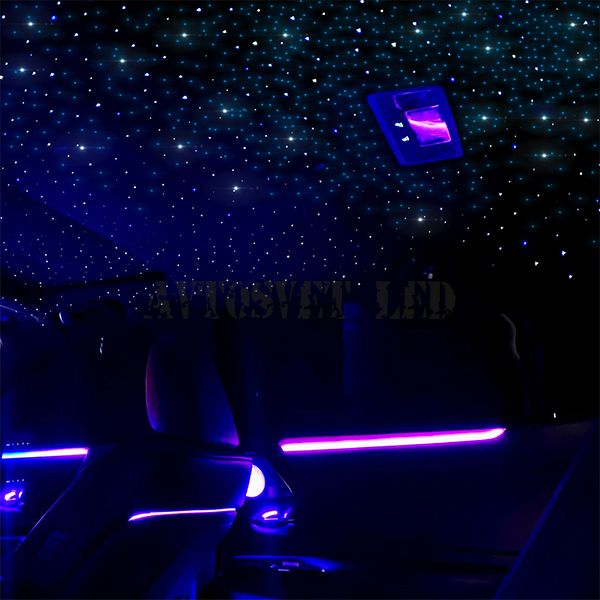Подсветка салона автомобиля светодиодная AS-5-BLUE синее звездное небо
