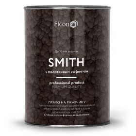 Краска c Молотковым Эффектом Elcon Smith 0.8кг По Ржавчине 3 в 1, Синяя / Элкон Смит.