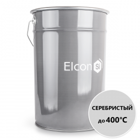 Эмаль Термостойкая 2-х комп. Elcon КО-814 21кг Серебристая до +400°C  для Защитной Окраски Металлических Поверхностей / Элкон.