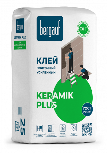 Клей Плиточный Усиленный Bergauf, Keramik Plus