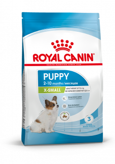 Royal Canin X-Small Puppy Корм сухой полнорационный для щенков миниатюрных пород (вес взрослой собаки до 4 кг) в возрасте до 10 месяцев.