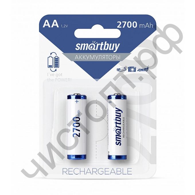 Аккум.Smartbuy R6 AA 2700 mAh 2BL  (24)