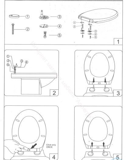 AQ00091 Крышка-сиденье для ЕВРОПА AQ1106