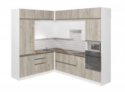 Кухонный гарнитур Антика гранд прайм 2100х2700 мм