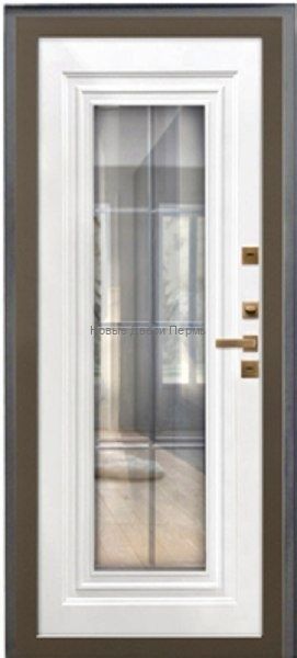 ТЕРМО СТРАЖ 3К МИЛТОН НОРД Милтон бьянко дверь  уличная со стеклопакетом