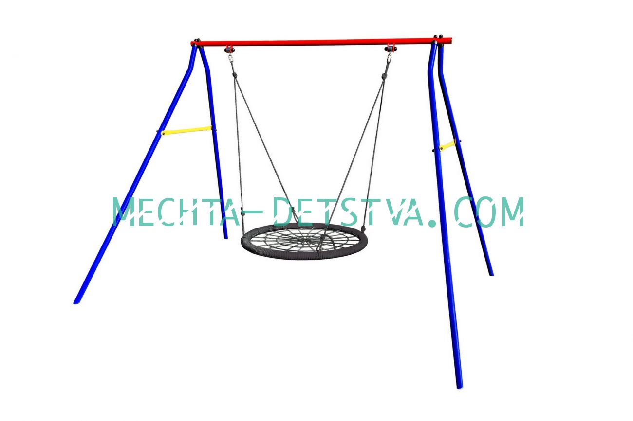 Качели дачные "Пионер 1Д" + качели "Паутина" 100 см PS-302