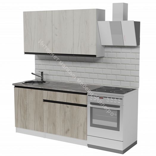 Кухонный гарнитур Паола медиум 1400 мм