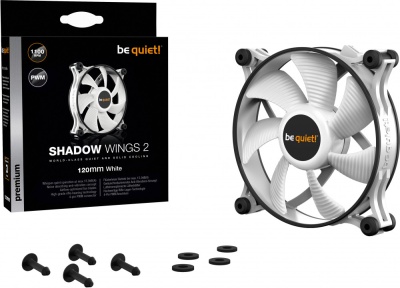 Вентилятор для корпуса 120mm be quiet! Shadow Wings 2 White (BL089)