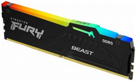 Модуль памяти DDR5 16Gb Kingston 6000 Fury Beast RGB KF560C36BBEA-16