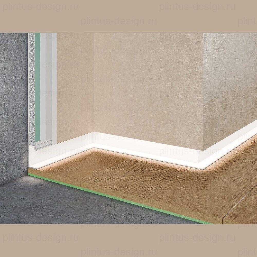 Pro Design 7210 теневой плинтус белый