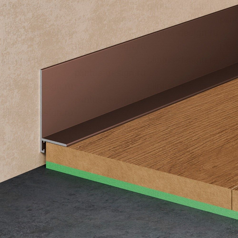 Микроплинтус Pro Design Mini L 601 коньяк