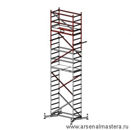 Подмости передвижные Krause Climtec (Вышка - тура) 2-я надстройка 710154