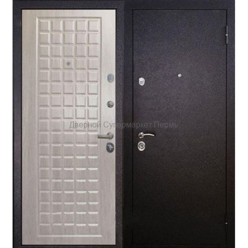 Дверь металлическая АЛЯСКА 2 млечный дуб