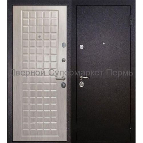 Дверь металлическая АЛЯСКА 2 млечный дуб
