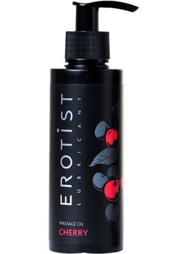 Съедобное массажное масло с ароматом вишни Erotist Massage Oil Cherry, 150 мл