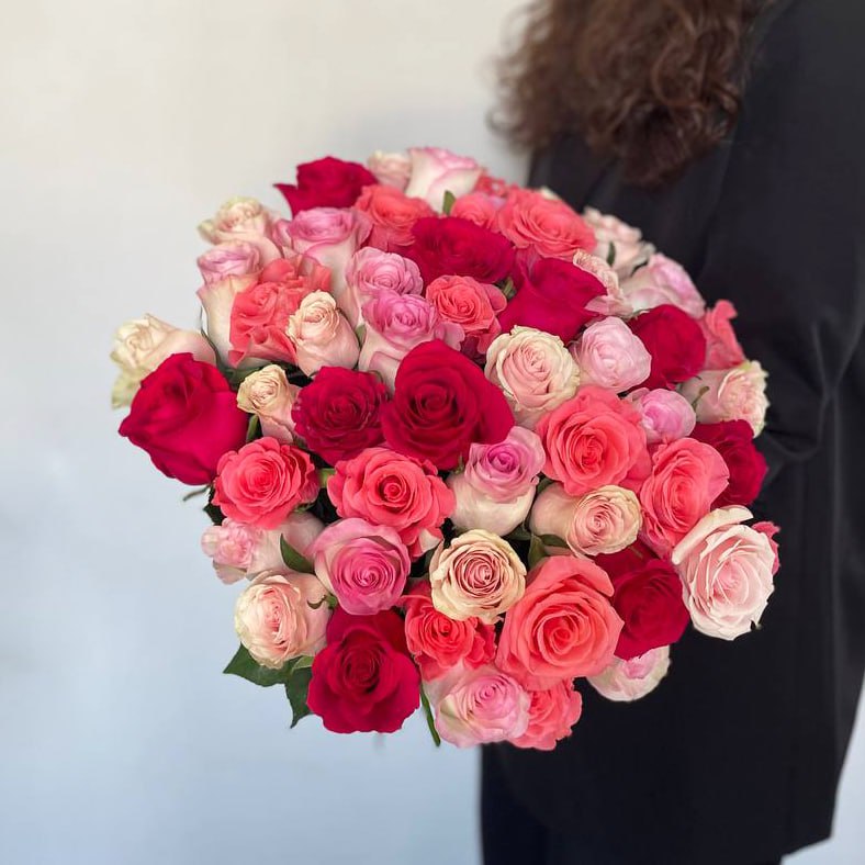 51 Роза микс Эквадор