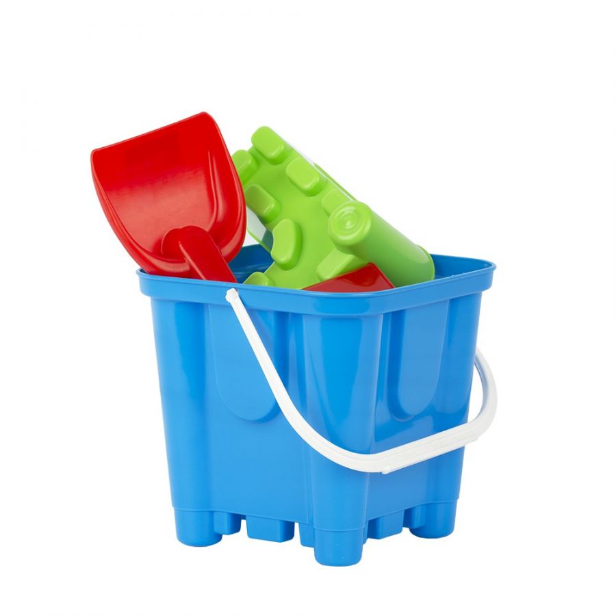 Игра Детский песочный набор «Крепость» 4пр.(ведро «Крепость», формы для песка 2шт., совок 25см)