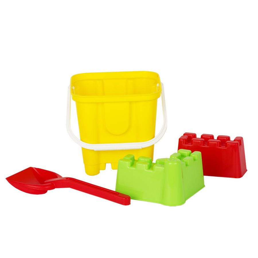 Игра Детский песочный набор «Крепость» 4пр.(ведро «Крепость», формы для песка 2шт., совок 25см)