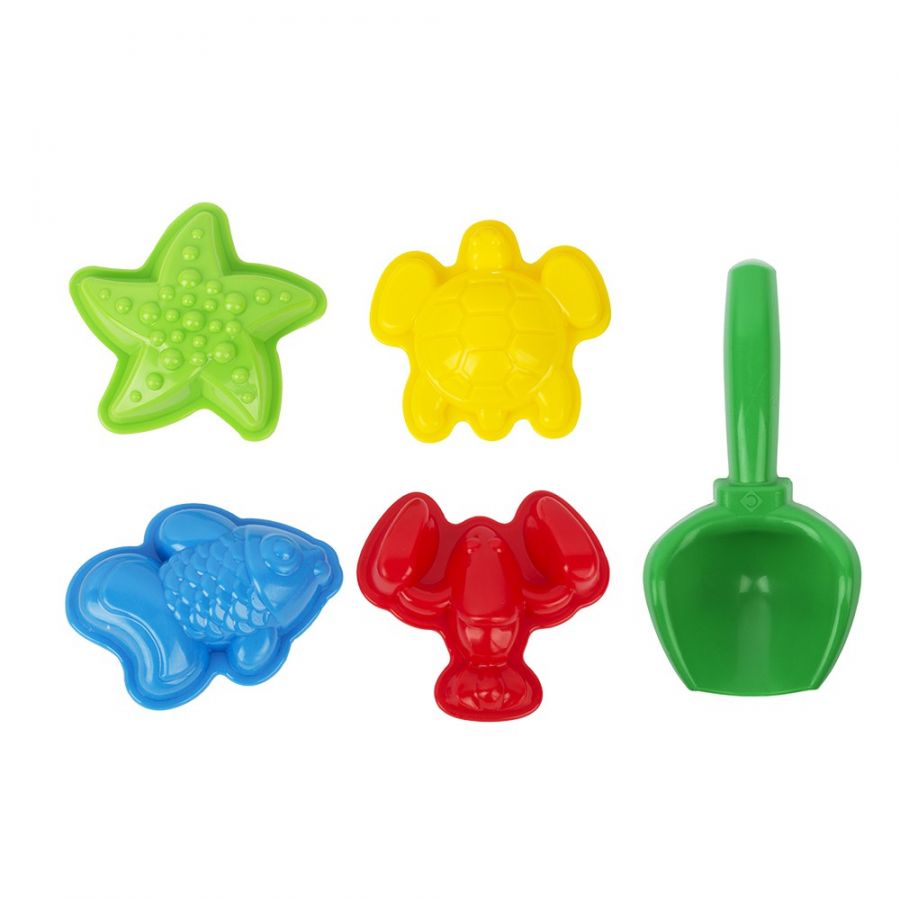 Игра Детский песочный набор 5пр. (формы для песка «МОРЕ» 4шт., совок)